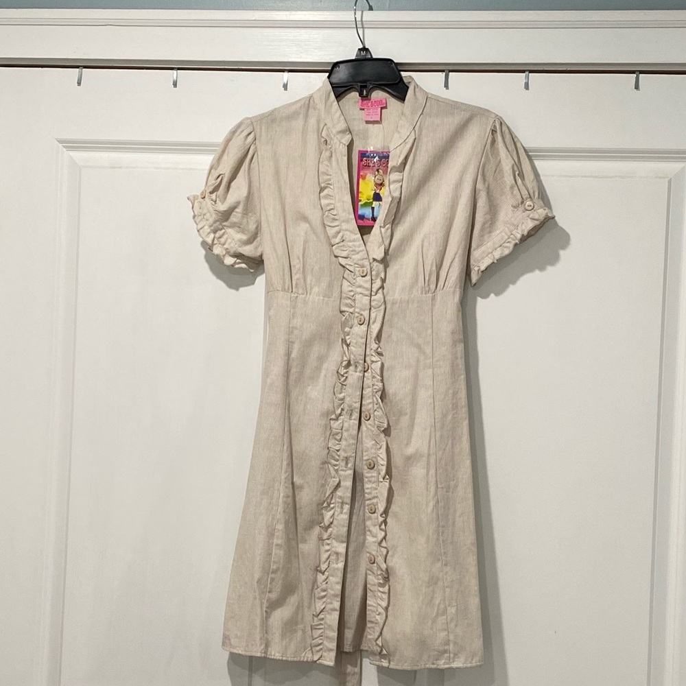 Beige Dress 100 cotton Size L